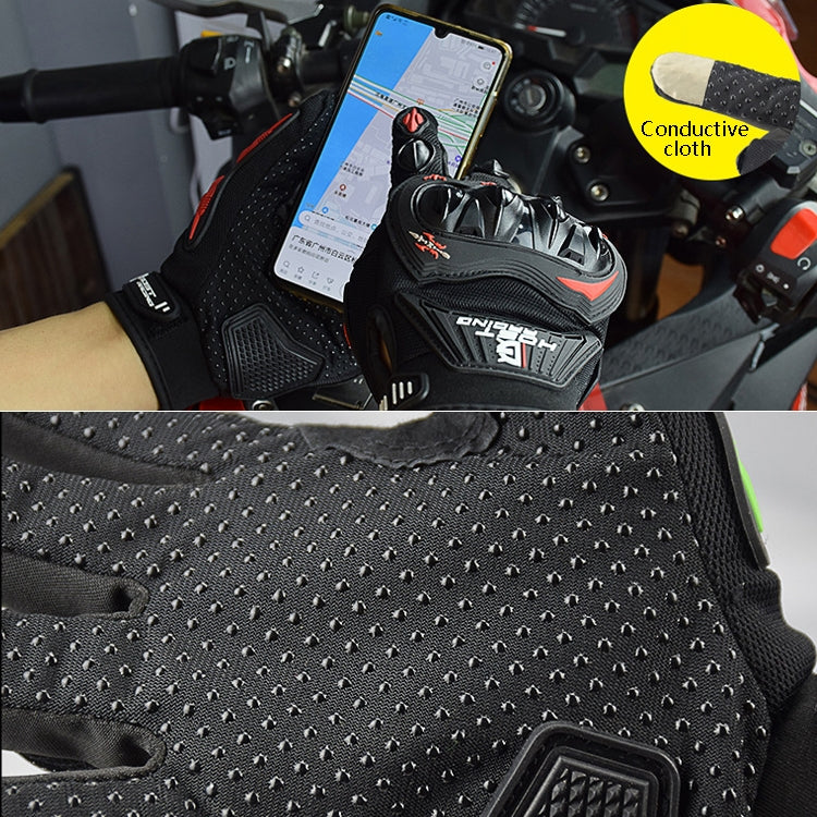 GHOST RACING GR-ST04 Motorcycle Gloves Anti-Fall Full Finger Riding Touch Gloves, Size: M(Gray) - Locomotive Gloves by GHOST RACING | Online Shopping South Africa | PMC TechLife | Buy Now Pay Later Mobicred