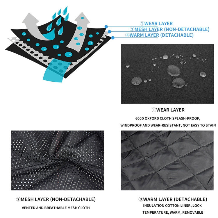 GHOST RACING GR-Y07 Motorcycle Cycling Jacket Four Seasons Locomotive Racing Anti-Fall Cloth, Size: XL(Black) - Protective Gear by GHOST RACING | Online Shopping South Africa | PMC TechLife | Buy Now Pay Later Mobicred