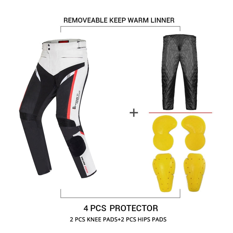 GHOST RACING GR-K06 Motorcycle Riding Trousers Racing Motorcycle Anti-Fall Windproof Keep Warm Pants, Size: XXL(Black) - free shipping - PMC TechLife - Order now!