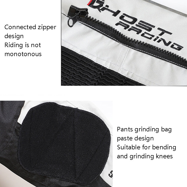 GHOST RACING GR-K06 Motorcycle Riding Trousers Racing Motorcycle Anti-Fall Windproof Keep Warm Pants, Size: XXXL(Grey) - free shipping - PMC TechLife - Order now!