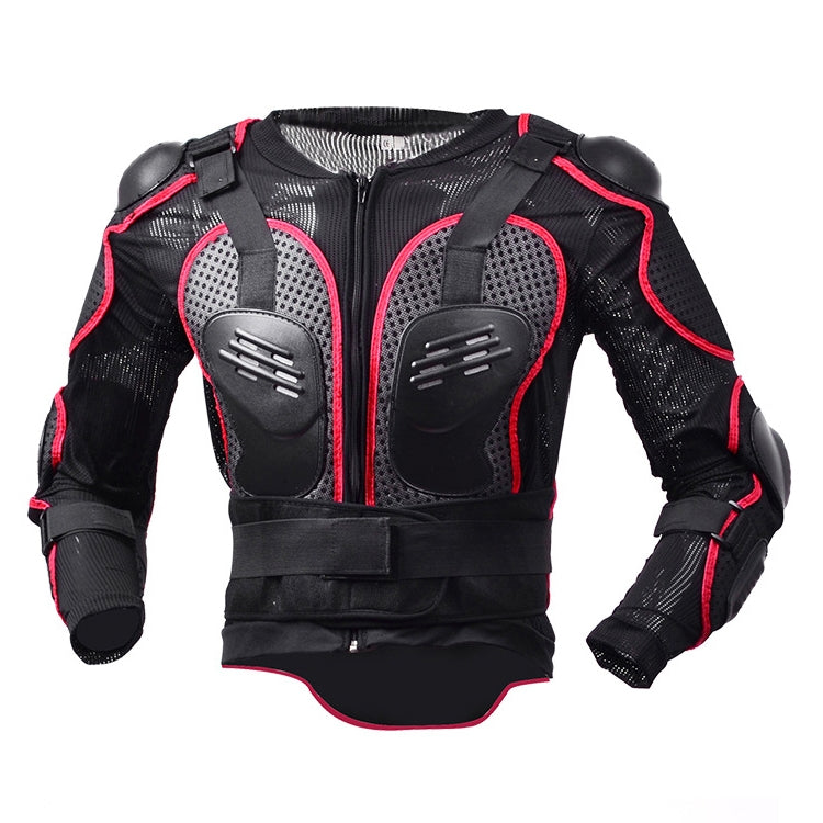 GHOST RACING F060 Motorcycle Armor Suit Riding Protective Gear Chest Protector Elbow Pad Fall Protection Suit, Size: XXXL(Red) - free shipping - PMC TechLife - Order now!