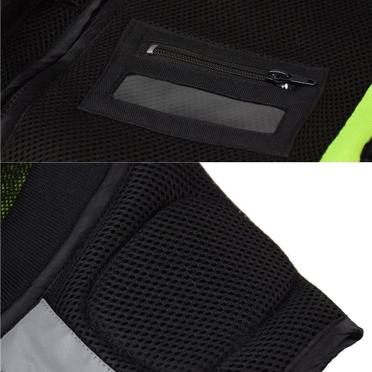 GHOST RACING GR-Y06 Motorcycle Riding Vest Safety Reflective Vest, Size: M(Black) - free shipping - PMC TechLife - Order now!