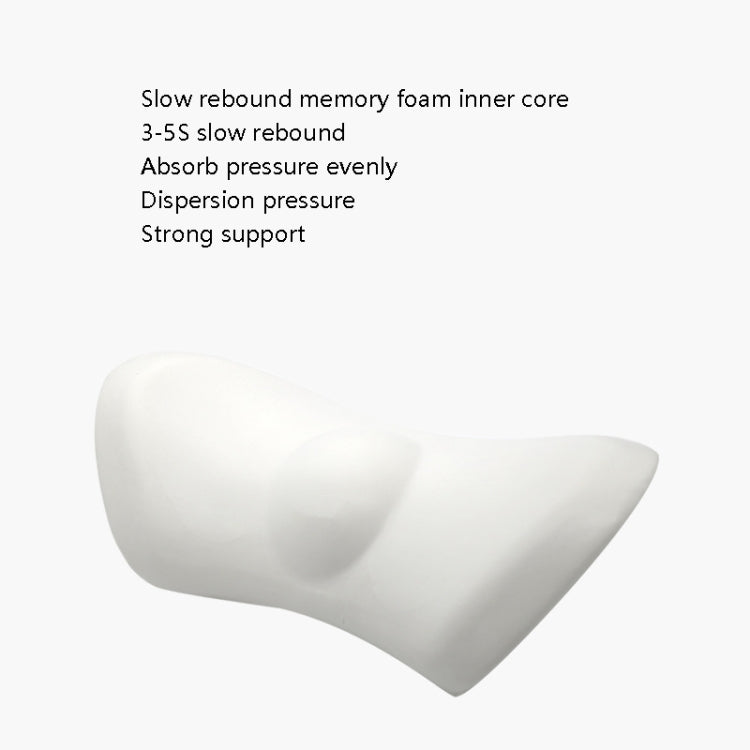 Car Supplies Lumbar Support Memory Foam Car Backrest Lumbar Cushion Seat Cushion Lumbar Pillow, Colour: Orange+Dark Gray - Seat Accessories by PMC TechLife | Online Shopping South Africa | PMC TechLife | Buy Now Pay Later Mobicred