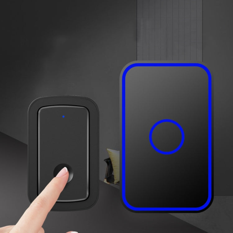 CACAZI A19 1 For 5 Wireless Music Doorbell without Battery, Plug:US Plug(Black) - Wireless Doorbell by CACAZI | Online Shopping South Africa | PMC TechLife | Buy Now Pay Later Mobicred