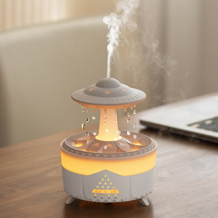 UFO Water Drop Aromatherapy Humidifier Desktop Remote Control Diffuser, Plug: US Plug(White) - free shipping - PMC TechLife - Order now!