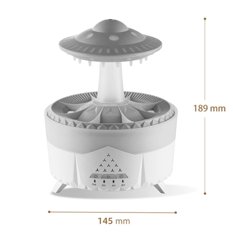 UFO Water Drop Aromatherapy Humidifier Desktop Remote Control Diffuser, Plug: EU Plug(Wood Grain) - free shipping - PMC TechLife - Order now!