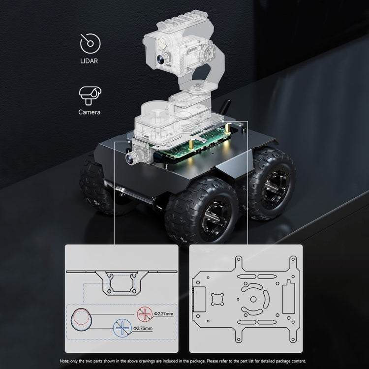 Waveshare WAVE ROVER Flexible Expandable 4WD Mobile Robot Chassis, Onboard ESP32 Module(EU Plug) - free shipping - PMC TechLife - Order now!