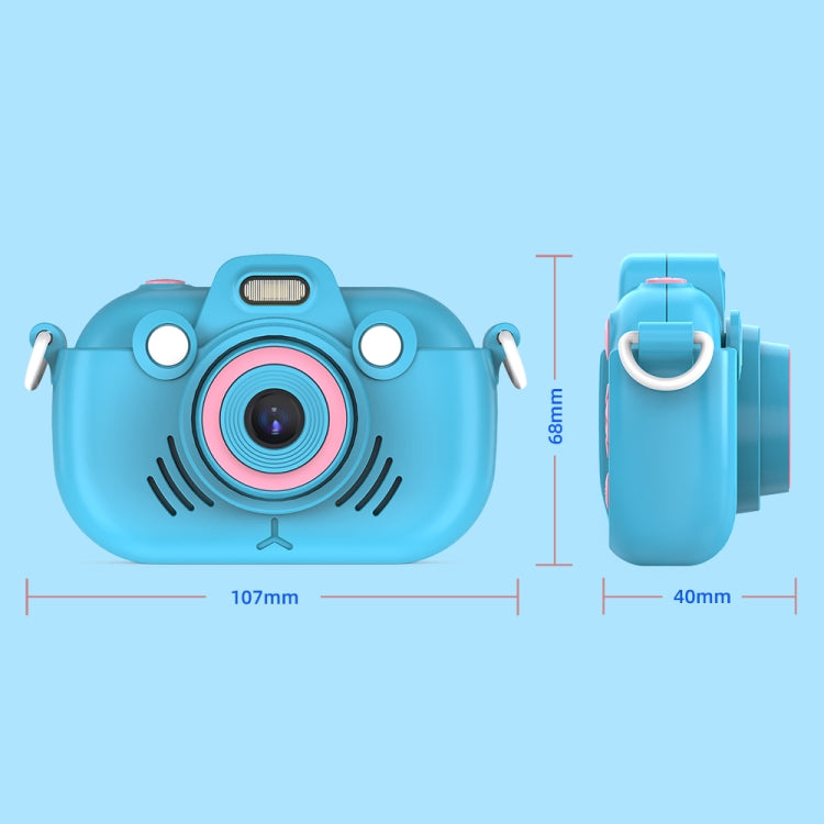 DC502 2.4-Inch 16X Zoom 2.7K Video Recording Children Digital Camera, Color: Blue No Card(US Plug) - free shipping - PMC Jewellery - Order now!