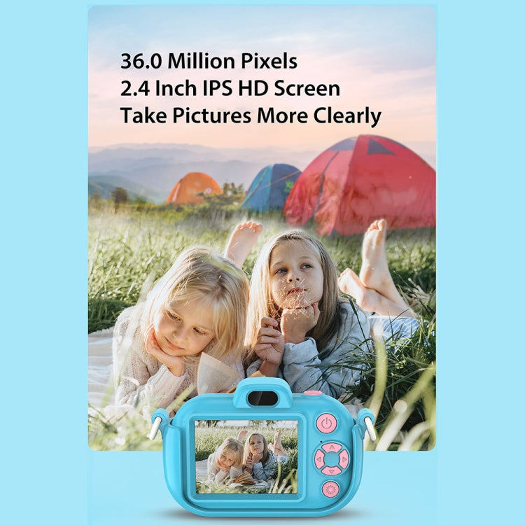 DC502 2.4-Inch 16X Zoom 2.7K Video Recording Children Digital Camera, Color: Blue No Card(US Plug) - free shipping - PMC Jewellery - Order now!