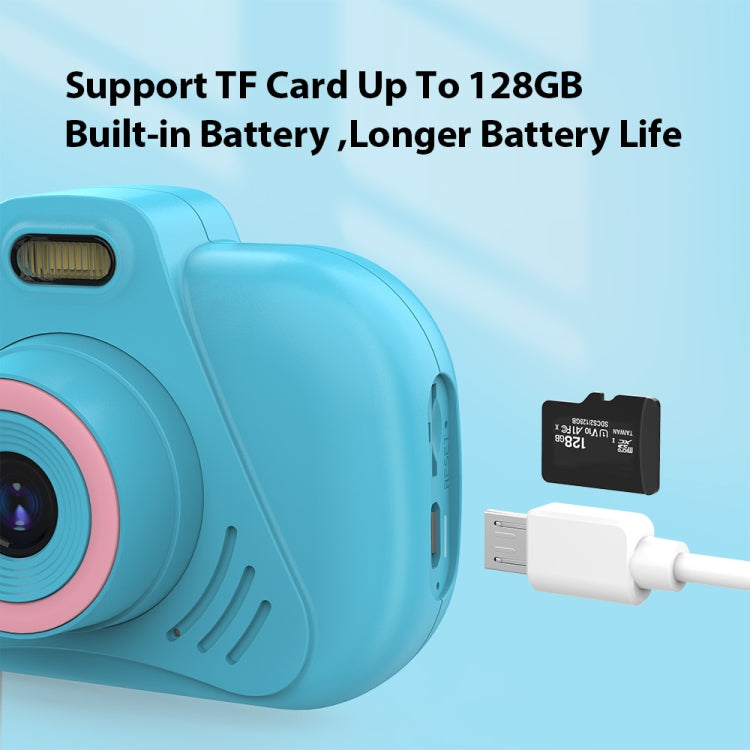 DC502 2.4-Inch 16X Zoom 2.7K Video Recording Children Digital Camera, Color: Blue No Card(US Plug) - free shipping - PMC Jewellery - Order now!