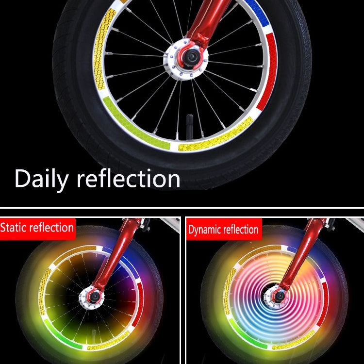 Jg-Phc-12 Children Bicycle Scooter Reflective Sticker Night Warning Riding Contour Sticker(Yellow) - Decorative Accessories by PMC TechLife | Online Shopping South Africa | PMC TechLife | Buy Now Pay Later Mobicred