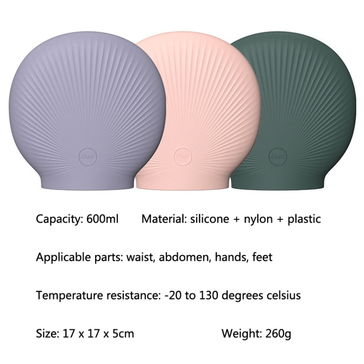 Shell Cartoon Silicone Water Injection Warm Water Bag Hand Warmer(Purple) - Hot Water Bags by PMC TechLife | Online Shopping South Africa | PMC TechLife | Buy Now Pay Later Mobicred