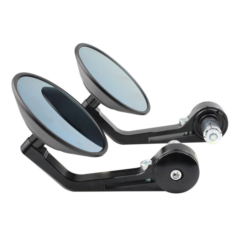 Motorcycle Electric Vehicle Modified Accessories Retro Circular CNC Hand Mirror Rear View Mirror(Black) - Side Mirrors by PMC TechLife | Online Shopping South Africa | PMC TechLife | Buy Now Pay Later Mobicred