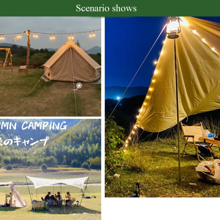 4m x 4 Rolls Outdoor Camping Tent Canopy Wind Rope Luminous Multi-Function Wind Rope Buckle Tent Fixed Rope(Figure 8 Buckle-Yellow) - Tents & Accessories by PMC TechLife | Online Shopping South Africa | PMC TechLife