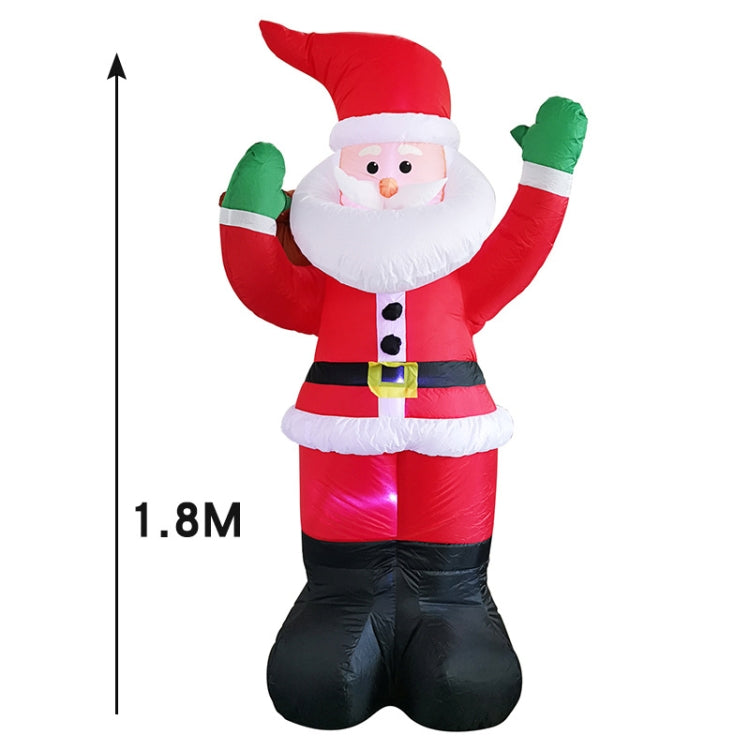 Santa Claus Christmas Tree Snowman Inflatable LED Luminous Christmas Ornaments, US Plug(QM0104-1.8M) - Christmas Ornaments by PMC TechLife | Online Shopping South Africa | PMC TechLife