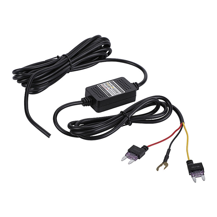 H516 Recording Step-down Line Shrinkage Video Car Charger Line Parking Monitoring Three-Core Power Cord, Model: With Fuse(Micro Left Elbow) - Cables & Connectors by PMC TechLife | Online Shopping South Africa | PMC TechLife | Buy Now Pay Later Mobicred