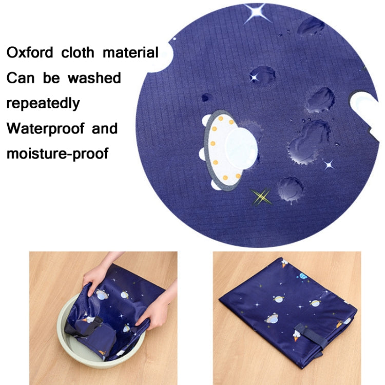Oxford Cloth Quilt Moisture-Proof & Waterproof Storage Bag Zipper Portable Moving Luggage Bag, Specification: 55x33x20cm(Tibetan Rocket) - Storage Bags by PMC TechLife | Online Shopping South Africa | PMC TechLife