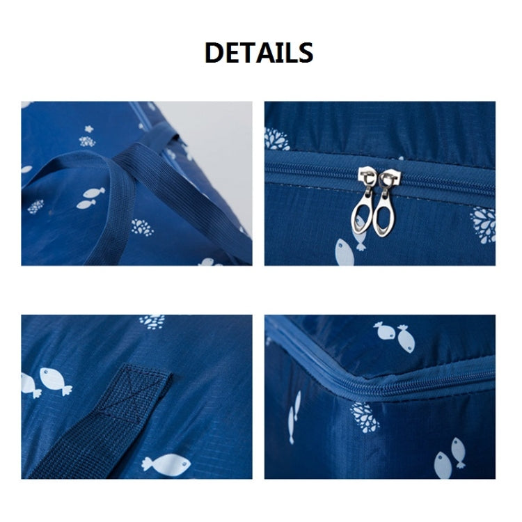 Oxford Cloth Quilt Moisture-Proof & Waterproof Storage Bag Zipper Portable Moving Luggage Bag, Specification: 60x50x25cm(Tibetan) - Storage Bags by PMC TechLife | Online Shopping South Africa | PMC TechLife