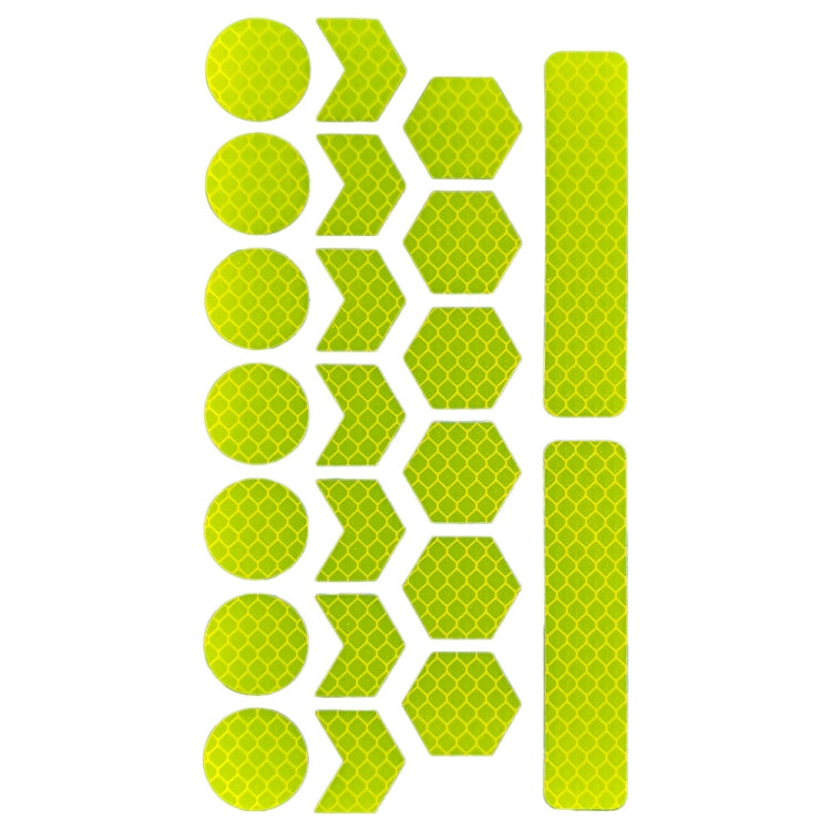 Motorcycle Bicycle broach Reflective Sticker Children Balance Scooter Luminous Sticker(Five-angle Star Fluorescent Yellow) - Decorative Accessories by PMC TechLife | Online Shopping South Africa | PMC TechLife | Buy Now Pay Later Mobicred