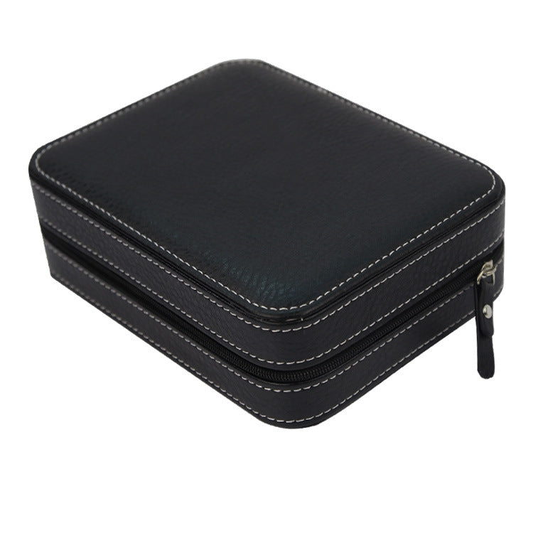 8-Digit Watch Storage Box Watch Display Box Portable Watch Travel Bag, Specification: 24 x 18 x 6cm(Black) - free shipping - PMC TechLife - Order now!