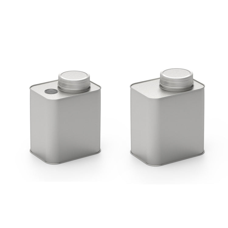 Square Tinplate Metal Sealed Cans Coffee Bean Powder Tin Cans, Specification: With Air Valve - free shipping - PMC TechLife - Order now!