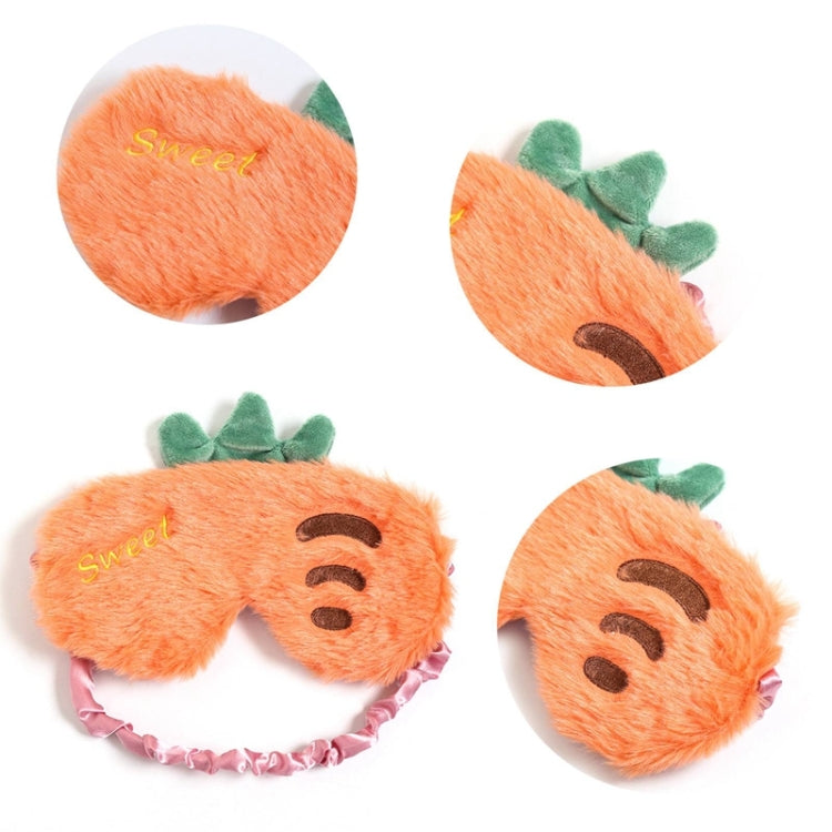 Fruit Plush Eye Mask Cute Soft Girl Sleep Blackout Eye Mask(Pineapple) - free shipping - PMC TechLife - Order now!