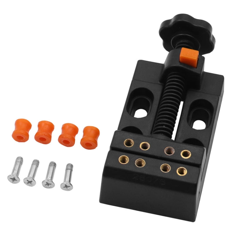 Eight-Hole Mini Flat Bench Vise Bodhi Beads Walnut Fixture(Black) - Others by PMc TechLife | Online Shopping South Africa | PMc TechLife | Buy Now Pay Later Mobicred
