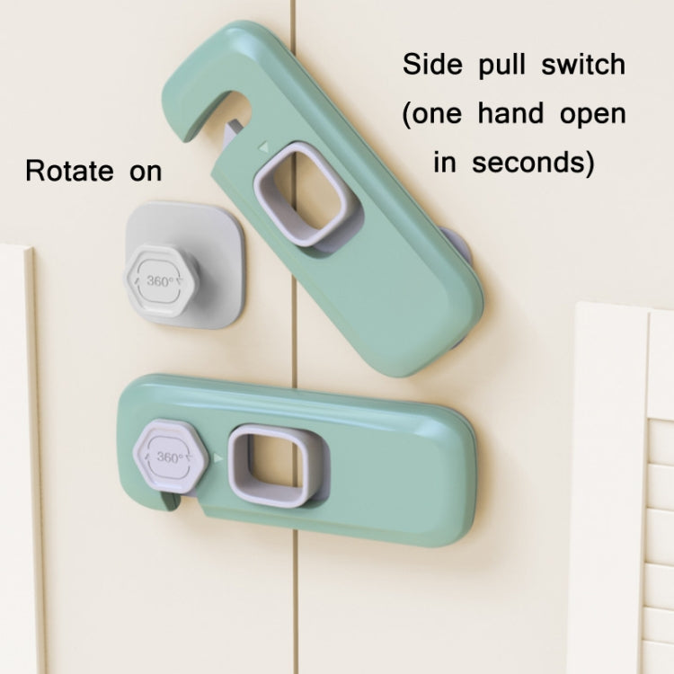 Children Anti-pinch Hand-opening Door Safety Lock(Light Gray) - Safety Equipment by PMc TechLife | Online Shopping South Africa | PMc TechLife | Buy Now Pay Later Mobicred