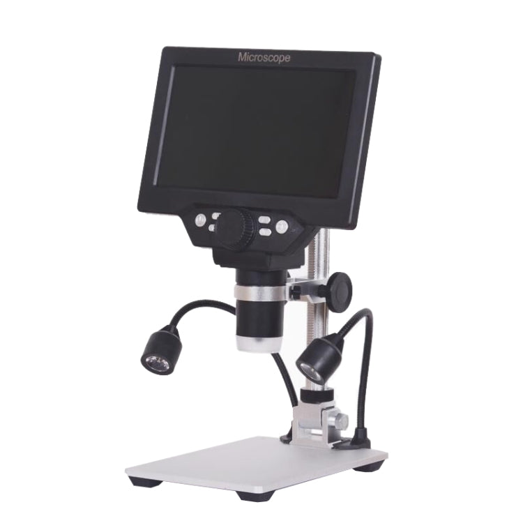 G1200D 7 Inch LCD Screen 1200X Portable Electronic Digital Desktop Stand Microscope(AU Plug With Battery) - free shipping - PMC Jewellery - Order now!