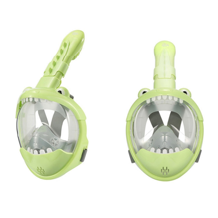 Cartoon Kids Full Dry Diving Mask Swimming Anti-Fog Snorkeling Mask, Size: XS(Dinosaur) - free shipping - PMC TechLife - Order now!