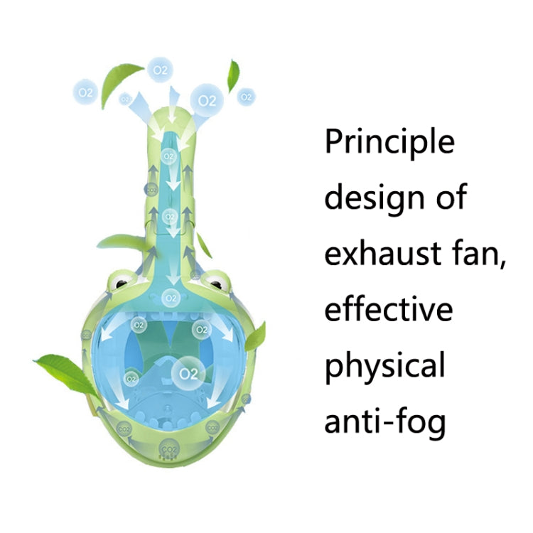Cartoon Kids Full Dry Diving Mask Swimming Anti-Fog Snorkeling Mask, Size: XS(Dinosaur) - free shipping - PMC TechLife - Order now!