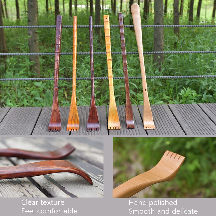BQR01 Back Scratcher Long Handle Wooden Massage Scratcher, Style: Round Red - free shipping - PMC TechLife - Order now!