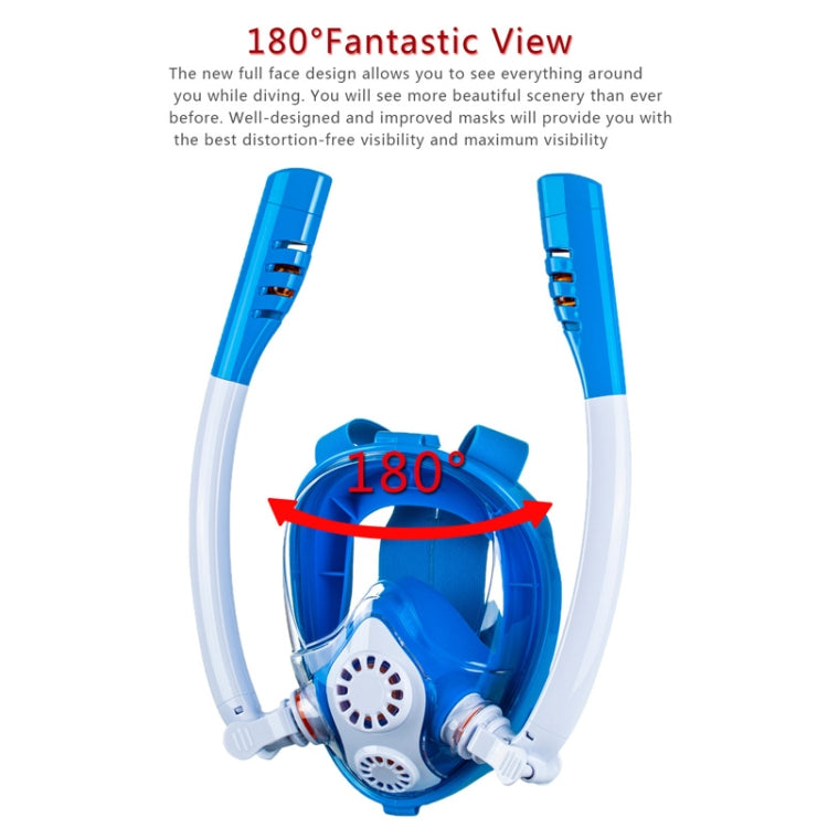 Kids Double Tube Full Dry Silicone Diving  Snorkeling Mask Swimming Glasses, Size: XS(White Pink) - Diving Mask by PMC TechLife | Online Shopping South Africa | PMC TechLife | Buy Now Pay Later Mobicred