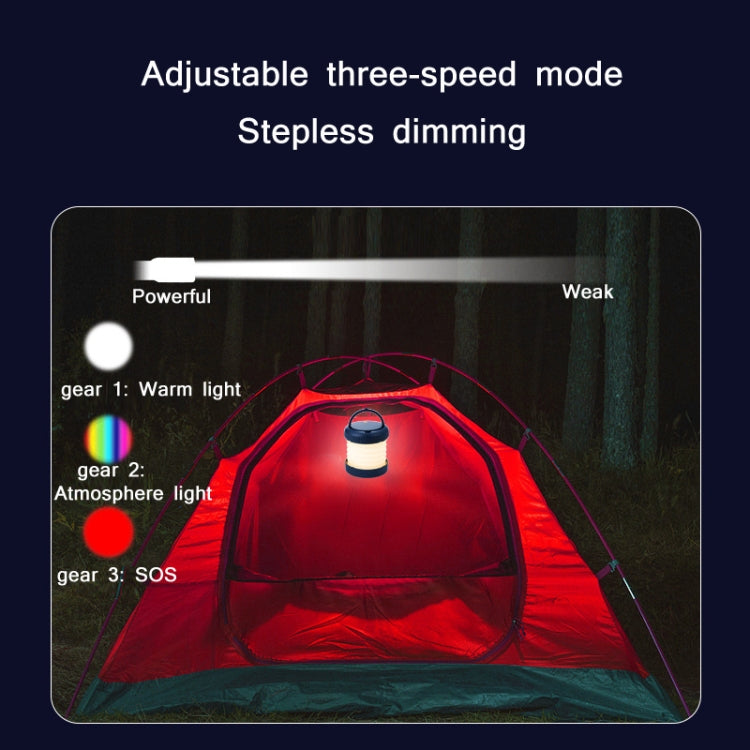 Outdoor Folding Magnetic LED Emergency Camping Light(Blue) - Camping Lighting by PMc TechLife | Online Shopping South Africa | PMc TechLife | Buy Now Pay Later Mobicred
