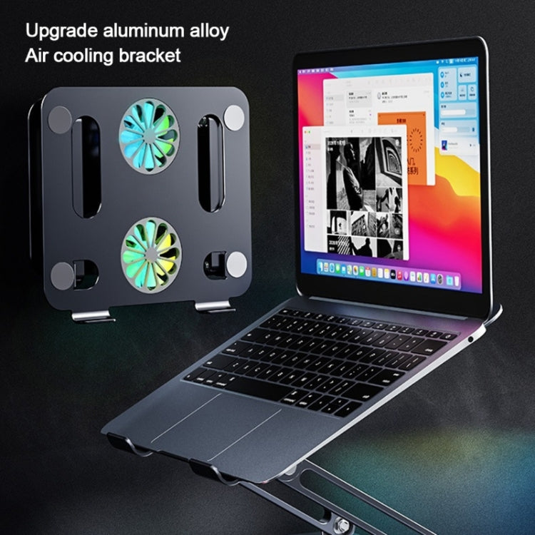 BONERUY P43F Aluminum Alloy Folding Computer Stand Notebook Cooling Stand, Colour: Silver - free shipping - PMC Jewellery - Order now!