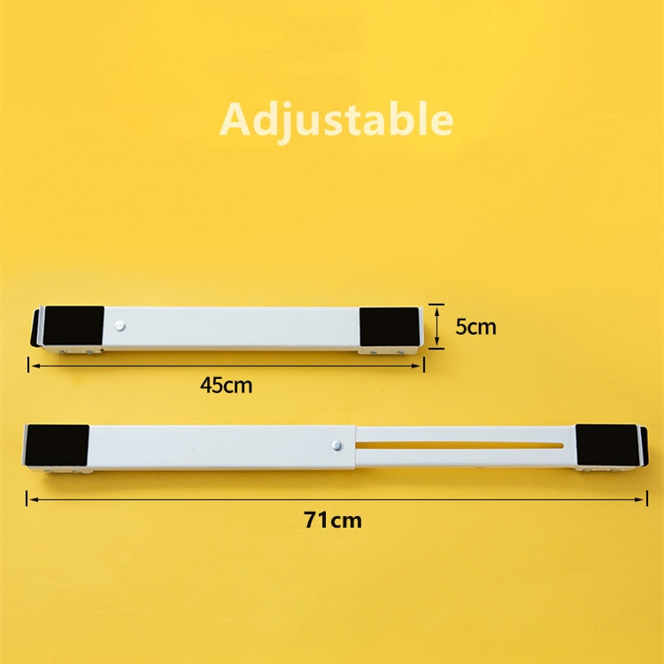 2 PCS Washing Machine Stand Movable Adjustable Refrigerator Base(White) - free shipping - PMC TechLife - Order now!