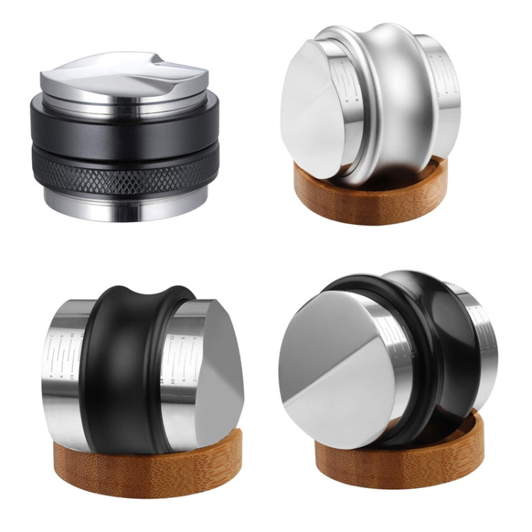 ENB-11 51mm Stainless Steel Coffee Cloth Powder Dispenser Coffee Machine Handle Universal, Colour: One Word Double Head Silver - free shipping - PMC TechLife - Order now!