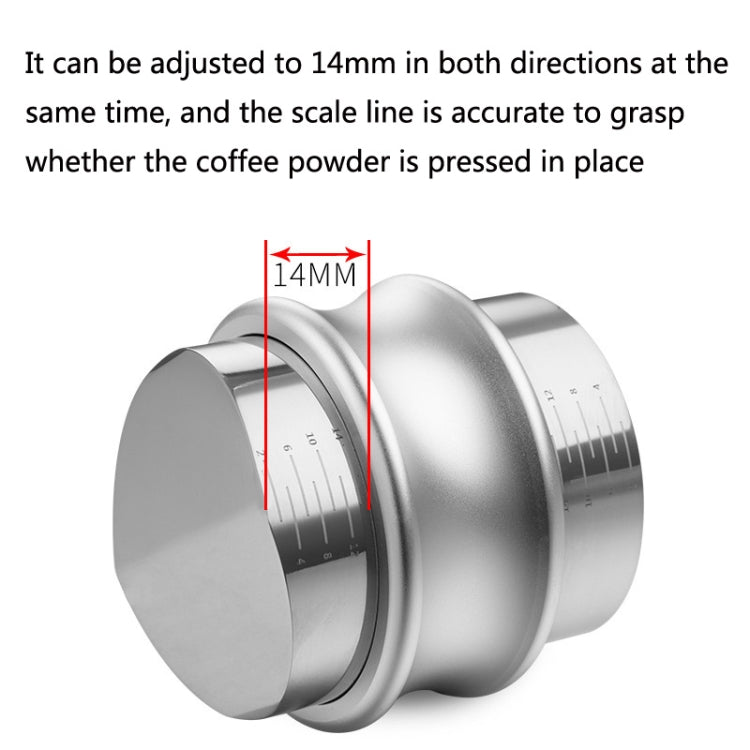 ENB-11 51mm Stainless Steel Coffee Cloth Powder Dispenser Coffee Machine Handle Universal, Colour: One Word Double Head Silver - free shipping - PMC TechLife - Order now!
