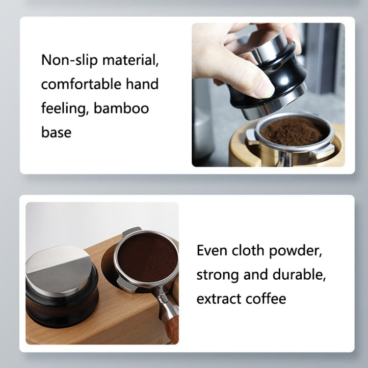 ENB-11 51mm Stainless Steel Coffee Cloth Powder Dispenser Coffee Machine Handle Universal, Colour: One Word Double Head Silver - free shipping - PMC TechLife - Order now!