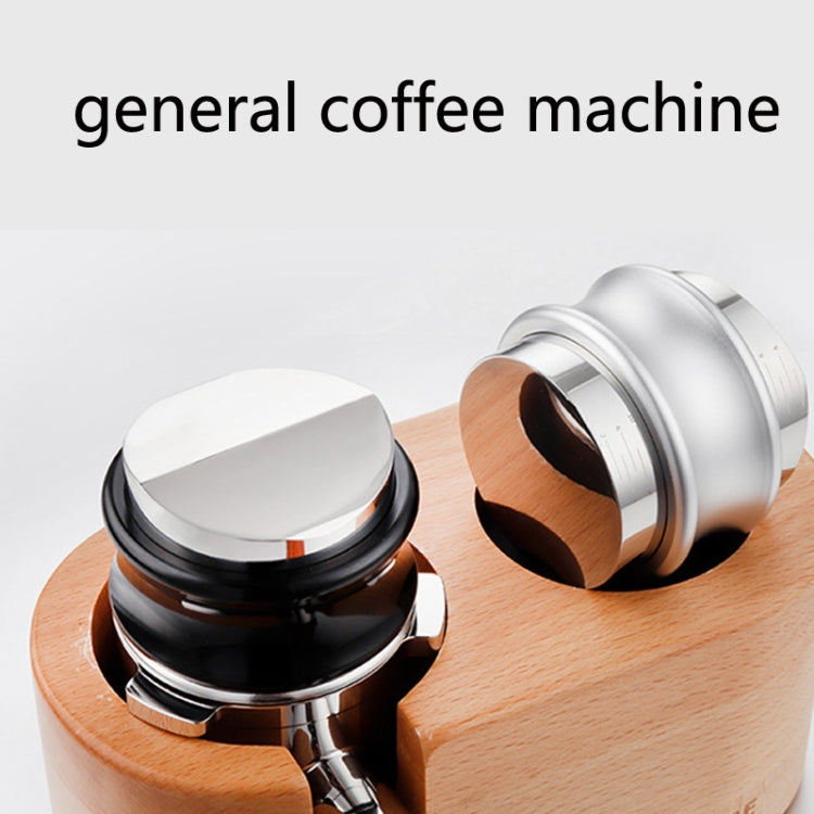 ENB-11 51mm Stainless Steel Coffee Cloth Powder Dispenser Coffee Machine Handle Universal, Colour: One Word Double Head Silver - free shipping - PMC TechLife - Order now!