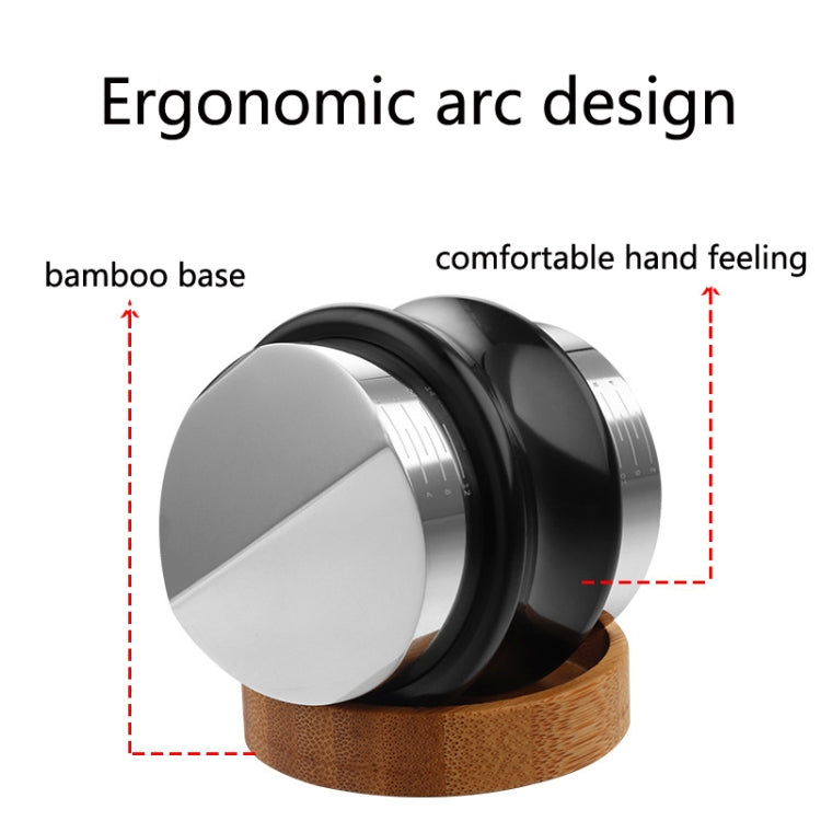 ENB-11 51mm Stainless Steel Coffee Cloth Powder Dispenser Coffee Machine Handle Universal, Colour: One Word Double Head Bright Black - free shipping - PMC TechLife - Order now!