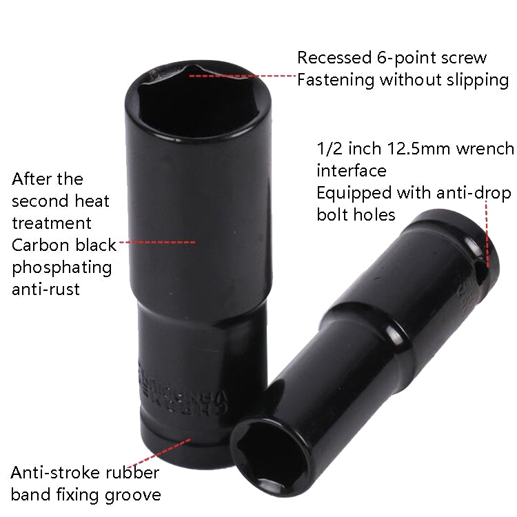 Inside And Outside Hexagon Wrench Auto Repair Wind Cannon Sleeve, Specification: 15 In 1 Extension Sleeve - Hand Tool Sets by PMC TechLife | Online Shopping South Africa | PMC TechLife | Buy Now Pay Later Mobicred