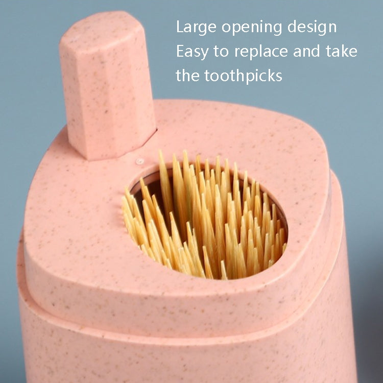 MS-263 Press Toothpick Box Kitchen Gadget(Wheat Pink) - Toothpick Boxes by PMC TechLife | Online Shopping South Africa | PMC TechLife | Buy Now Pay Later Mobicred