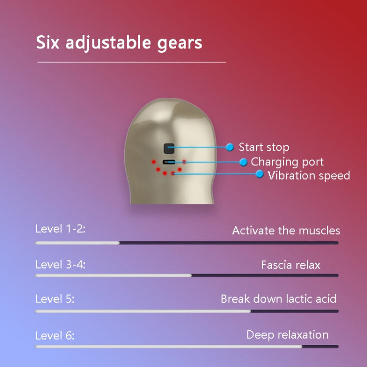 USB Arm Shape Muscle Relaxation Fascia Gun(Red) - free shipping - PMC TechLife - Order now!