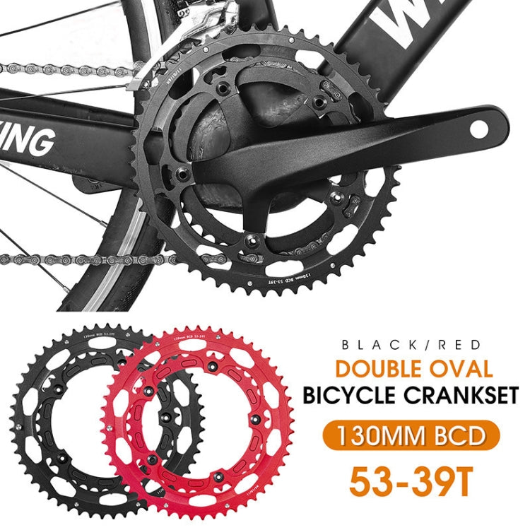 WEST BIKING YP0719274 53-39T Road Bike Crank Racing Double Disc(Red) - free shipping - PMc TechLife - Order now!