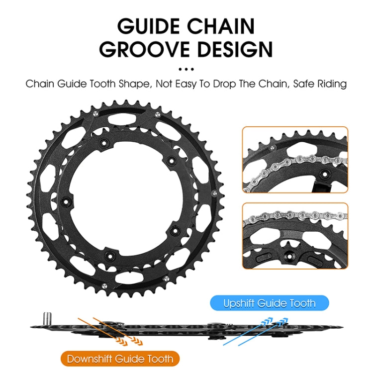 WEST BIKING YP0719274 53-39T Road Bike Crank Racing Double Disc(Red) - free shipping - PMc TechLife - Order now!