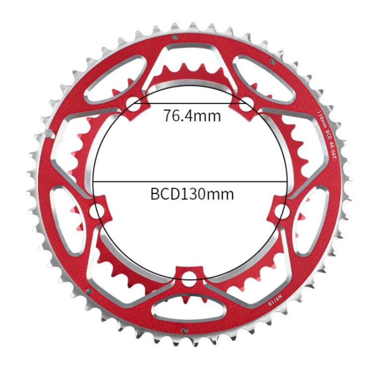 WEST BIKING YP0719273 Road Bike 56T-44T Double-Disc Aluminum Alloy Gears(Red) - free shipping - PMc TechLife - Order now!