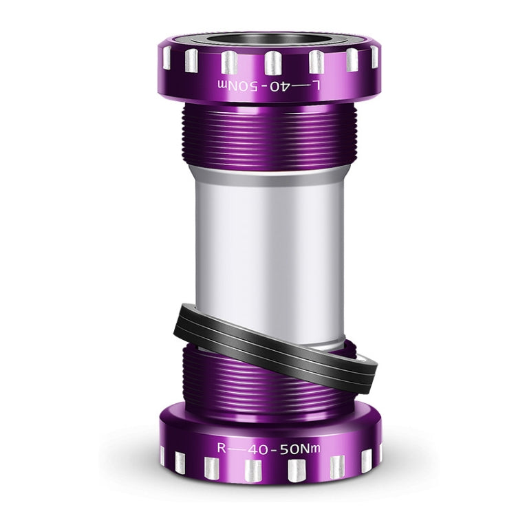 WEST BIKING Mountain Road Bike Screw-In Bearing Bottom Axle(Purple) - Bottom Brackets by WEST BIKING | Online Shopping South Africa | PMc TechLife | Buy Now Pay Later Mobicred