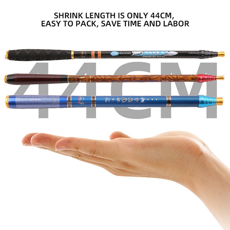 Carbon Short Section Fishing Rod Short Section Positioning Handle Rod, Length: 3.6m(Blue) - Fishing Rods & Accessories by PMC TechLife | Online Shopping South Africa | PMC TechLife | Buy Now Pay Later Mobicred