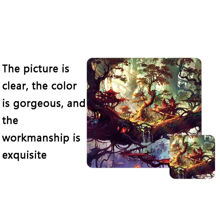 Hand-Painted Fantasy Pattern Mouse Pad, Size: 400 x 900 x 4mm Seaming(5 Volcanic Tree) - Mouse Pads by PMC TechLife | Online Shopping South Africa | PMC TechLife | Buy Now Pay Later Mobicred